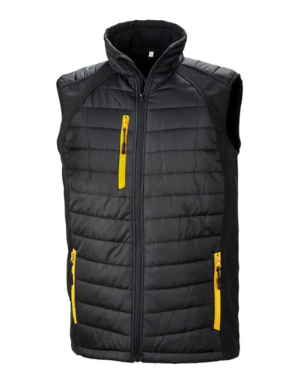 Result Black Compass Softshell Gilet R238X - - Customisable Bodywarmers