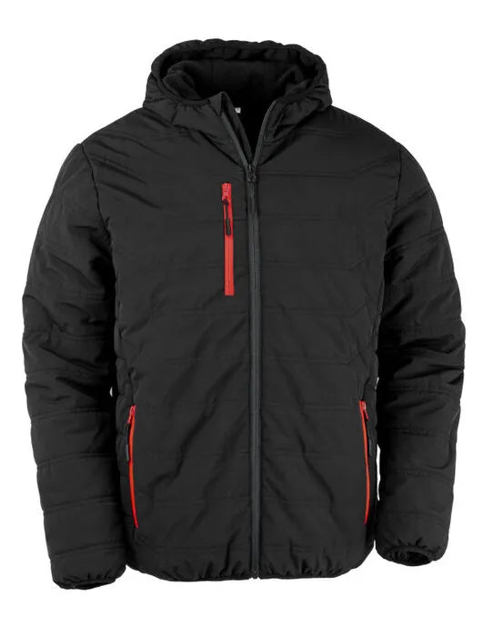 Result Black Compass Padded Winter Jacket R240X - - Customisable Jacket