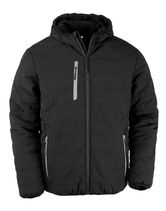 Result Black Compass Padded Winter Jacket R240X - - Customisable Jacket
