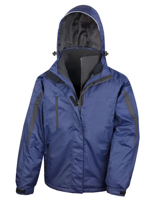 Result Mens 3 In 1 Journey Jacket R400M - - Customisable Jacket