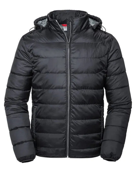 Russell Collection Russell Mens Hooded Nano Jacket R440M - - Customisable Jacket