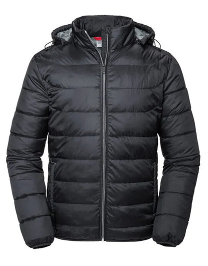 Russell Collection Russell Mens Hooded Nano Jacket R440M - - Customisable Jacket