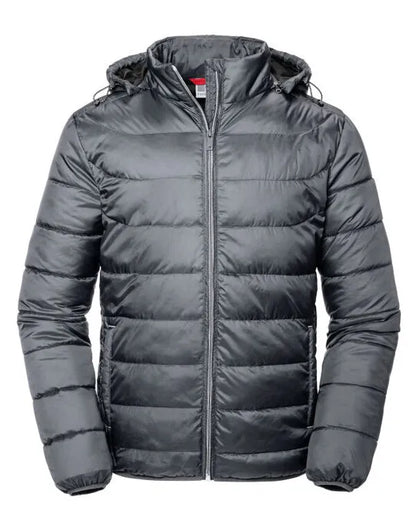 Russell Collection Russell Mens Hooded Nano Jacket R440M - - Customisable Jacket