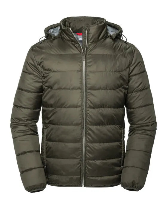 Russell Collection Russell Mens Hooded Nano Jacket R440M - - Customisable Jacket