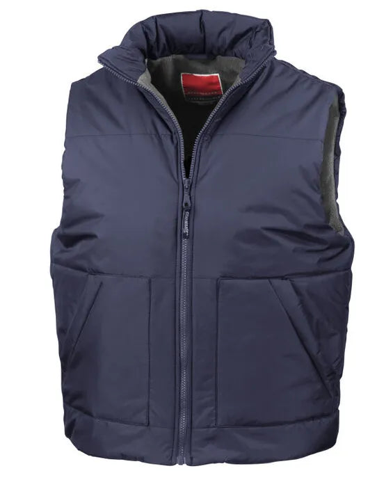 Result Fleece Lined Bodywarmer R44X - - Customisable Bodywarmers