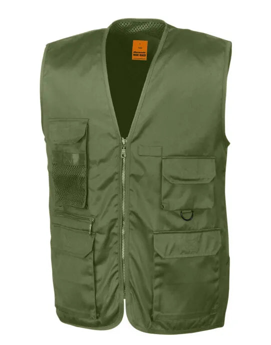 Result Workguard Safari Waistcoat R45X - - Customisable Jacket