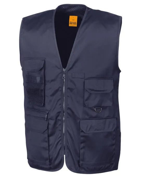 Result Workguard Safari Waistcoat R45X - - Customisable Jacket