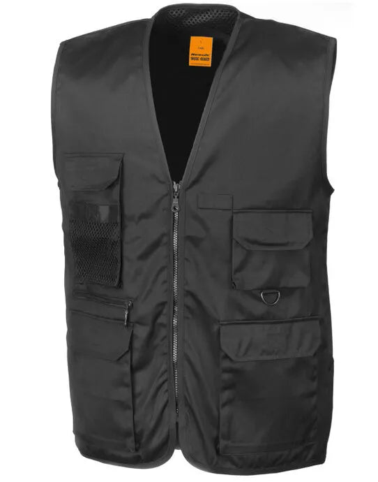 Result Workguard Safari Waistcoat R45X - - Customisable Jacket