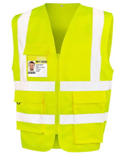 Result Workguard Heavyduty Security Vest R477X - - Customisable H-Vis Vests
