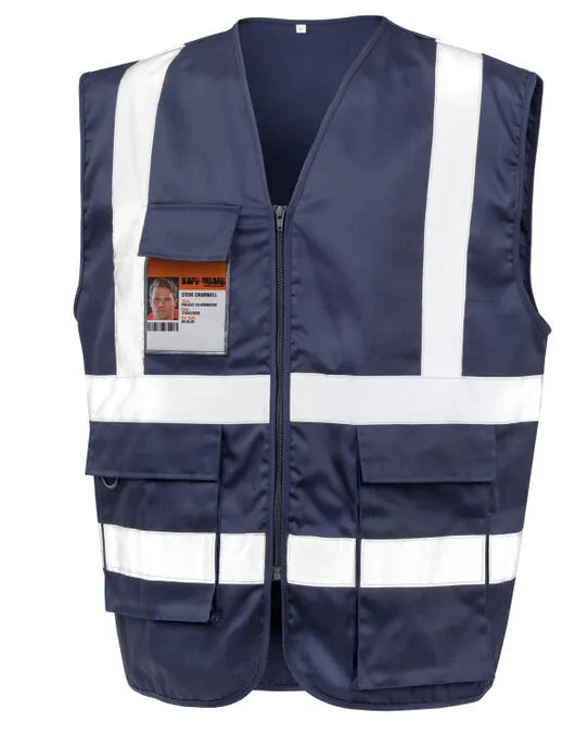 Result Workguard Heavyduty Security Vest R477X - - Customisable H-Vis Vests