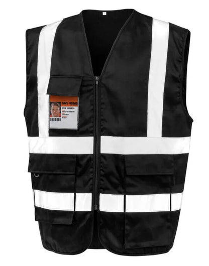Result Workguard Heavyduty Security Vest R477X - - Customisable H-Vis Vests