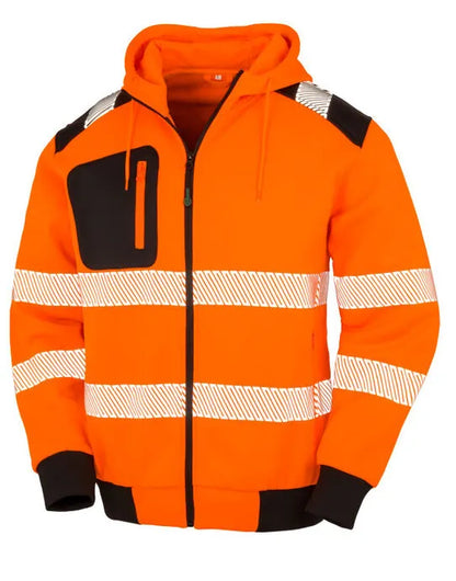 Result Recycled Zipped Safety Hoody R503X - - Customisable Safetywear