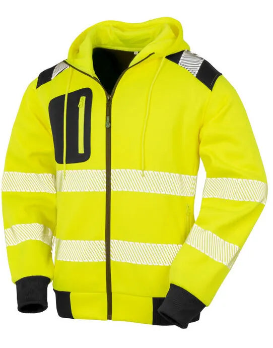 Result Recycled Zipped Safety Hoody R503X - - Customisable Safetywear