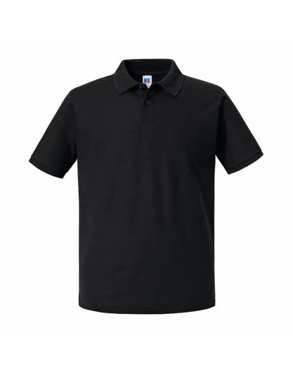Russell Collection Russell Authentic Eco Polo R570M - Black - Customisable Polos