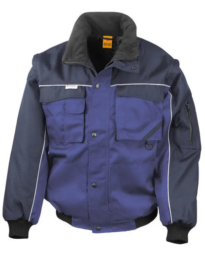 Result Workguard Zip Sleeve Pilot Jacket R71X - - Customisable Jacket