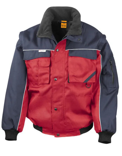 Result Workguard Zip Sleeve Pilot Jacket R71X - - Customisable Jacket