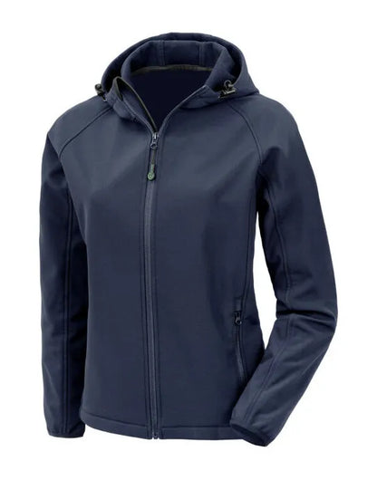 Result Ladies Recycled Pable Hood Shell R911F - Navy - Customisable Jacket