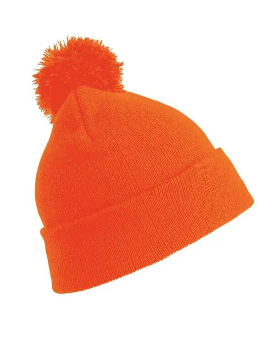 Result Winter Junior Pom Pom Beanie rc028j - - Customisable Caps