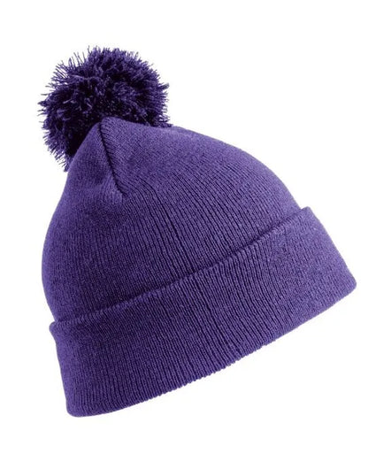 Result Winter Junior Pom Pom Beanie rc028j - - Customisable Caps