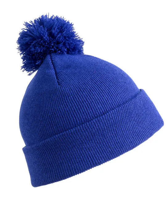 Result Winter Junior Pom Pom Beanie rc028j - - Customisable Caps