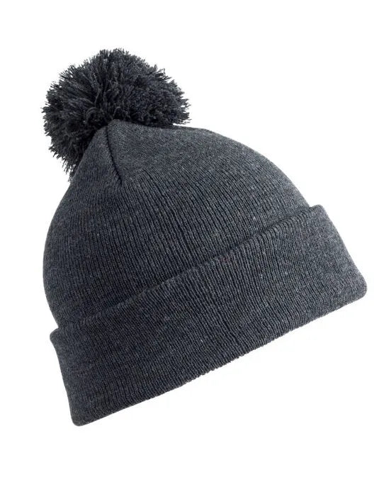 Result Winter Junior Pom Pom Beanie rc028j - - Customisable Caps