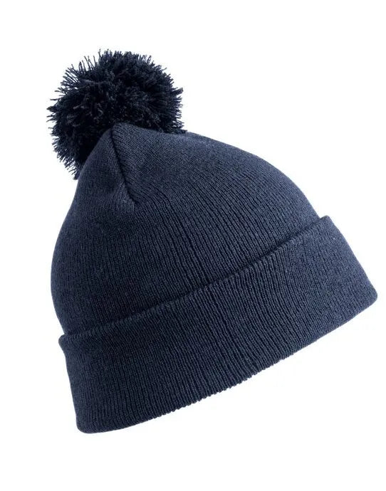 Result Winter Junior Pom Pom Beanie rc028j - - Customisable Caps