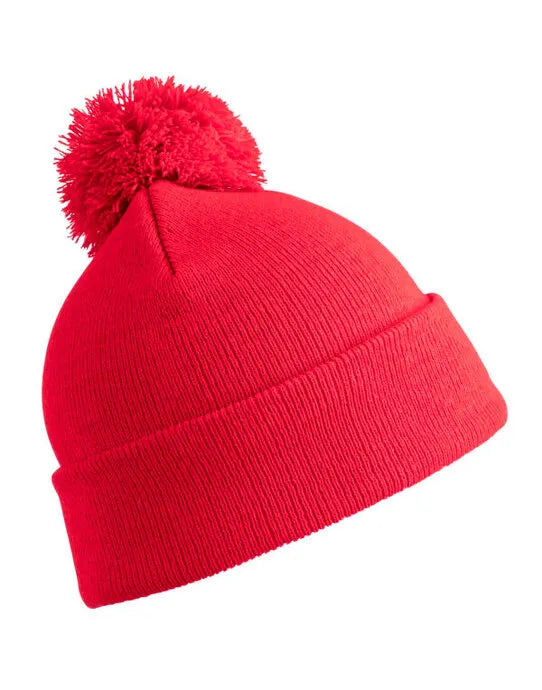 Result Winter Junior Pom Pom Beanie rc028j - - Customisable Caps