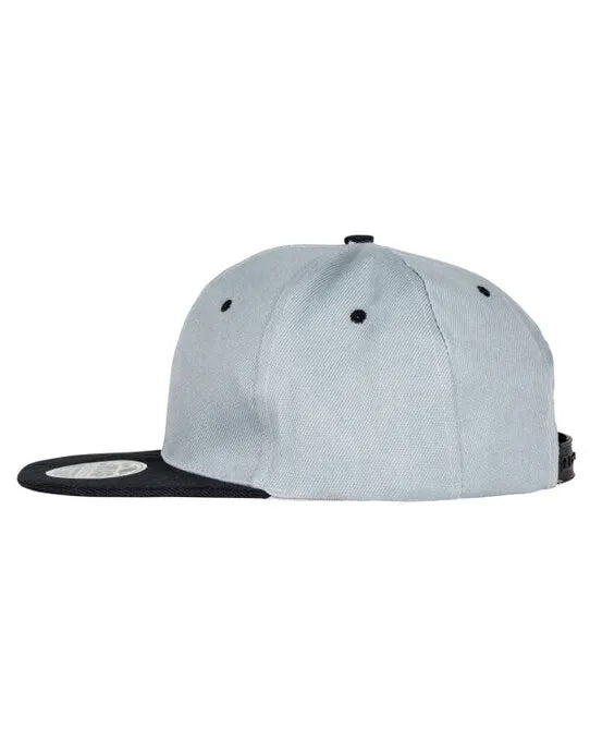 Result Core Bronx Original Dual Col Cap RC82X - Heather Grey Black O S - Customisable Caps