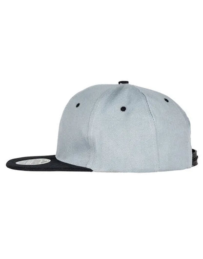 Result Core Bronx Original Dual Col Cap RC82X - Heather Grey Black O S - Customisable Caps