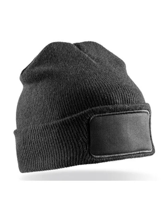 Result Recycled Dble Knit Printer Beanie rc927x - - Customisable Caps