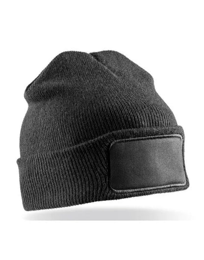 Result Recycled Dble Knit Printer Beanie rc927x - - Customisable Caps