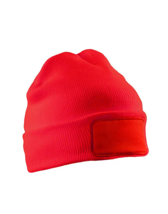 Result Recycled Dble Knit Printer Beanie rc927x - - Customisable Caps