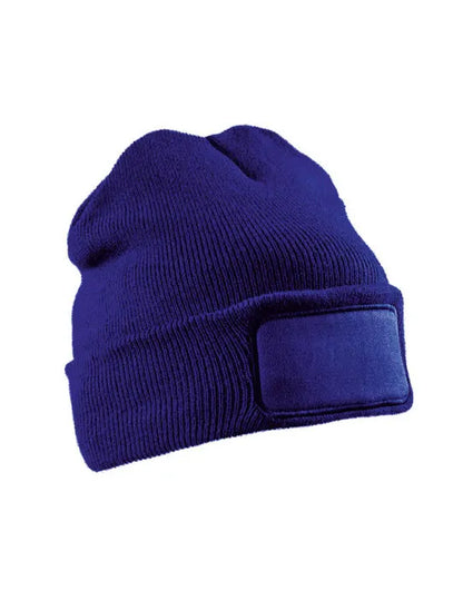 Result Recycled Dble Knit Printer Beanie rc927x - - Customisable Caps