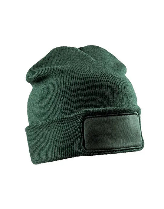 Result Recycled Dble Knit Printer Beanie rc927x - - Customisable Caps