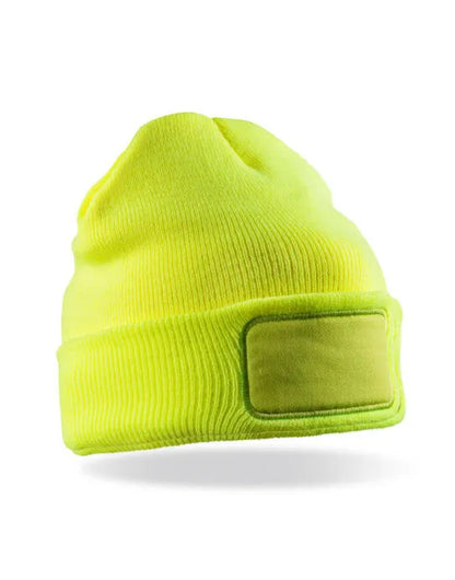 Result Rcycled Thinsulate Printer Beanie rc934x - Fluoresent Yellow O S - Customisable Caps
