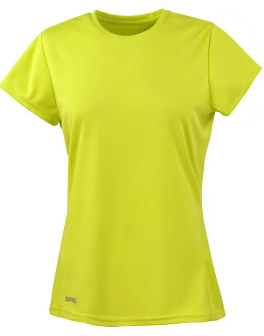 Spiro Ladies Quick Dry S/Sleeve T-Shirt S253F - - Customisable T-Shirt