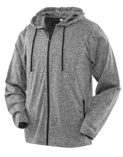 Spiro Fitness Mens Hooded Tee Jacket s277m - - Customisable Jacket