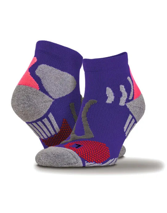 Spiro Technical Compression Sport Sock s294x - Black - Customisable Socks