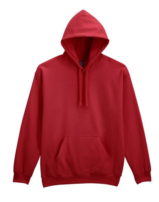 Softstyle Midweight Fleece Adult Hoodie Black - SF500 - - Customisable Hoodies