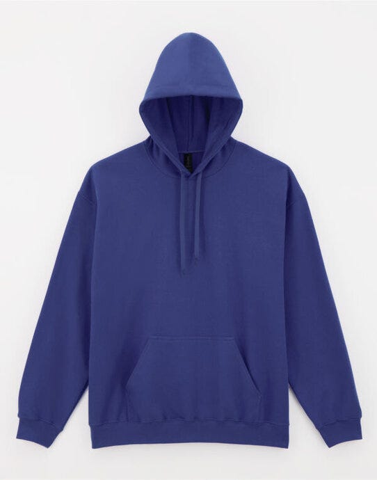 Softstyle Midweight Fleece Adult Hoodie Black - SF500 - - Customisable Hoodies