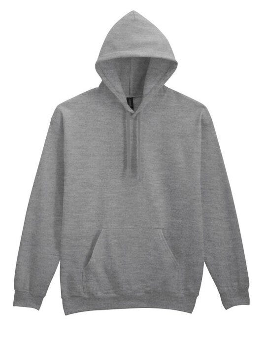 Softstyle Midweight Fleece Adult Hoodie Black - SF500 - - Customisable Hoodies