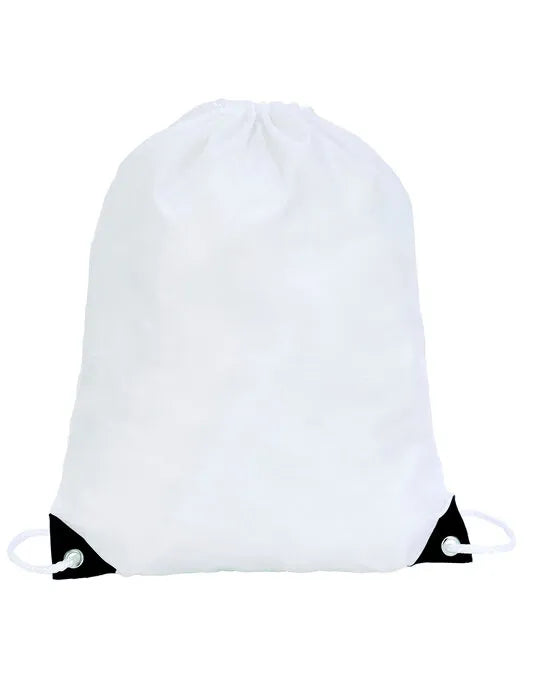 Shugon Stafford Drawstring Tote Bag sh5890 - White O S - Customisable Bags