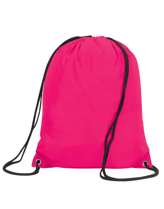 Shugon Stafford Drawstring Tote Bag sh5890 - Hot Pink O S - Customisable Bags