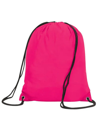 Shugon Stafford Drawstring Tote Bag sh5890 - Hot Pink O S - Customisable Bags