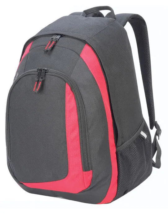 Shugon Geneva Backpack sh7241 - Black Red O S - Customisable Bags
