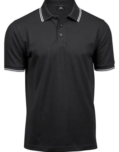 Tee Jays Mens Luxury Stripe Stretch Polo TJ1407 - - Customisable Polos