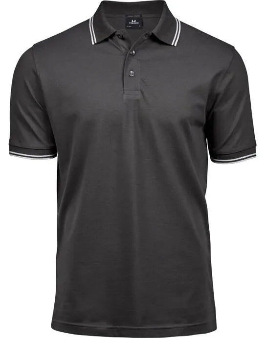 Tee Jays Mens Luxury Stripe Stretch Polo TJ1407 - - Customisable Polos