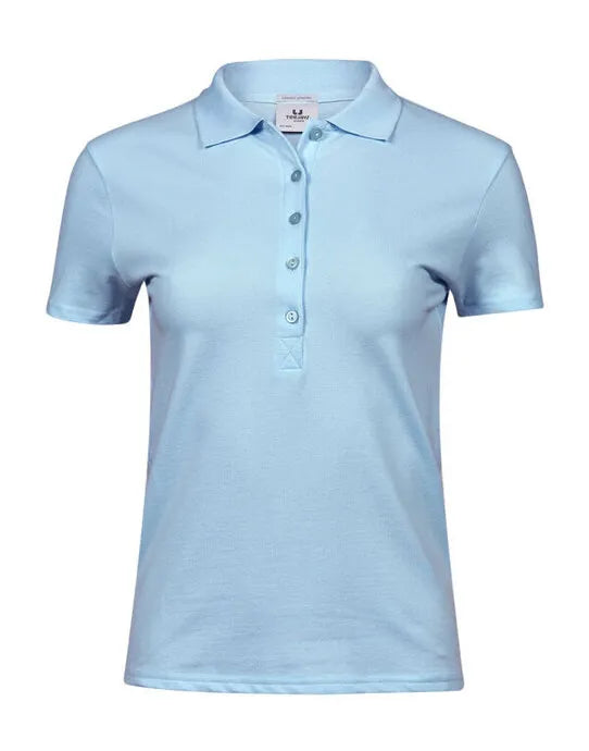 Ladies Luxury Stretch Polo Tj145 - Light Blue 3XL - Customisable POLO SHIRTS