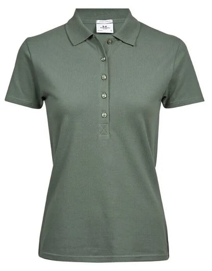 Ladies Luxury Stretch Polo Tj145 - Leaf Green 2XL - Customisable POLO SHIRTS