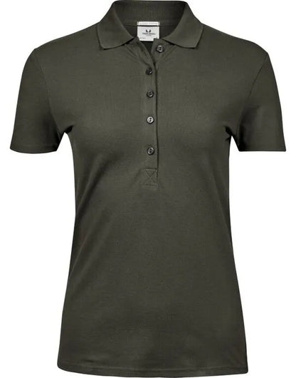 Ladies Luxury Stretch Polo Tj145 - Deep Green M - Customisable POLO SHIRTS